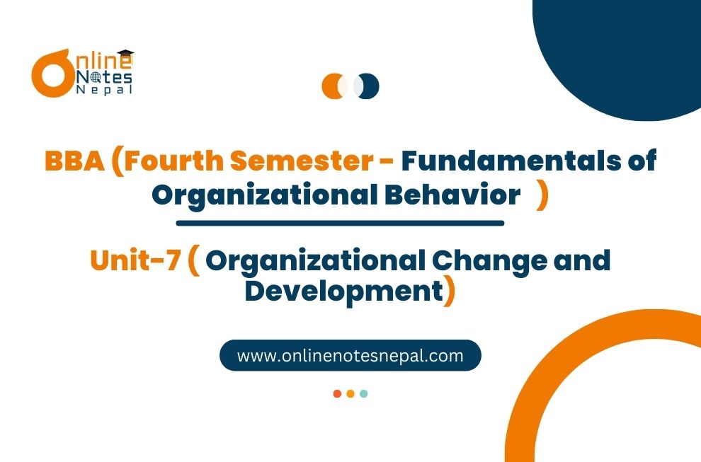 Unit VII: Organizational Change and Development Photo